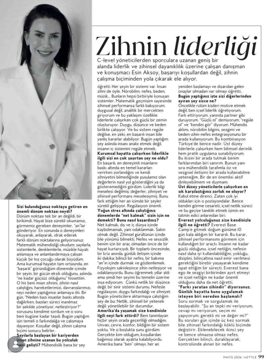 InStyle Dergisi Röportajı